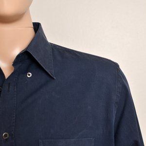 Men's Prada Navy button down Shirt eu 43/16.5
